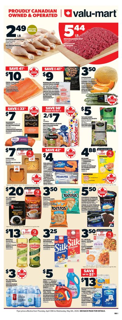 Valu-mart Flyer April 30 to May 6