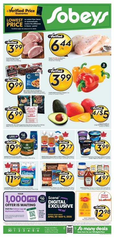 Sobeys (Atlantic) Flyer April 30 to May 6