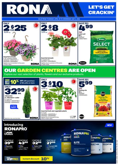 Rona & Rona+ (ON) Flyer April 30 to May 6