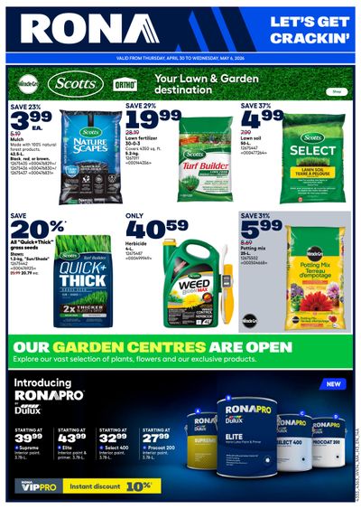 Rona & Rona+ (Atlantic) Flyer April 30 to May 6