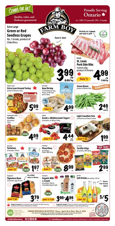 Farm Boy Flyer April 30 to May 6