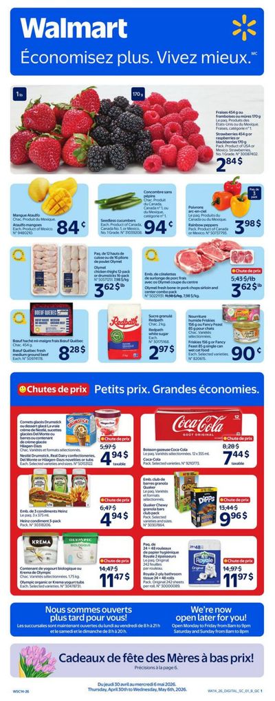 Walmart (QC) Flyer April 30 to May 6