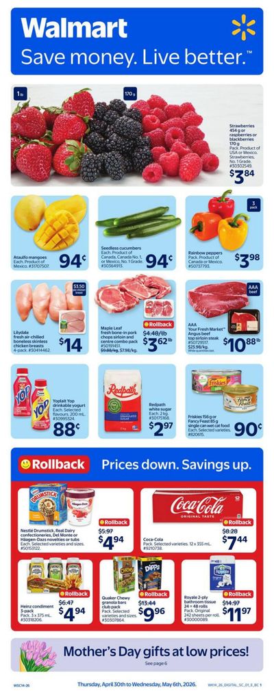 Walmart (West) Flyer April 30 to May 6