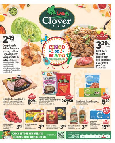 Clover Farm (Atlantic) Flyer April 30 to May 6