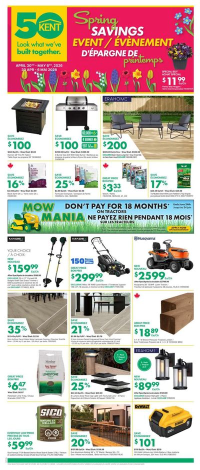 Kent Building Supplies Flyer April 30 to May 6