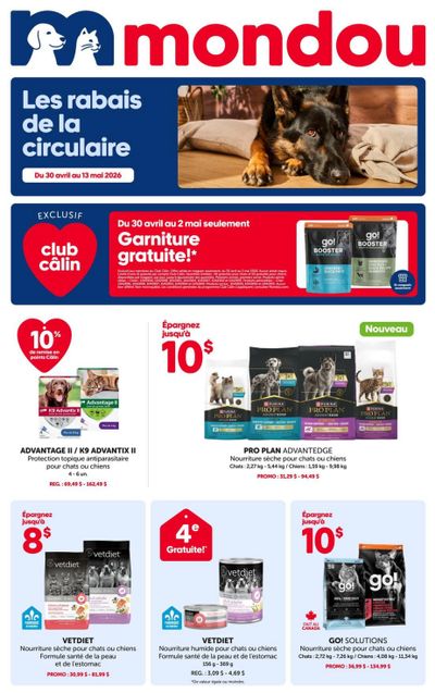 Mondou Flyer April 30 to May 13