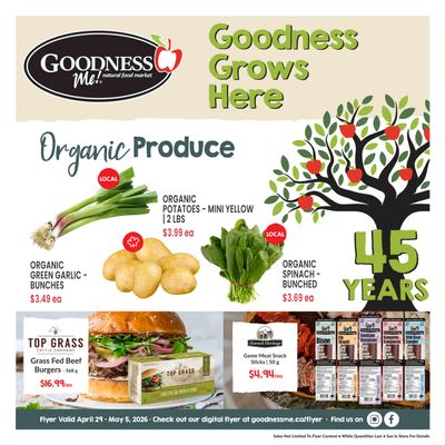 Goodness Me Flyer April 29 to May 5
