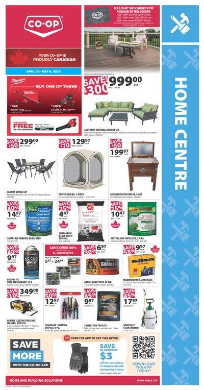 Co-op (West) Home Centre Flyer April 30 to May 6