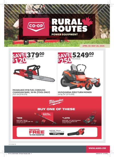 Co-op (West) Rural Routes Flyer April 30 to May 20