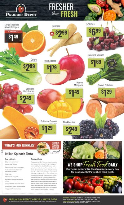 Produce Depot Flyer April 29 to May 5