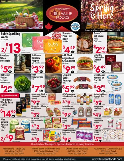Tru Value Foods Flyer April 29 to May 5