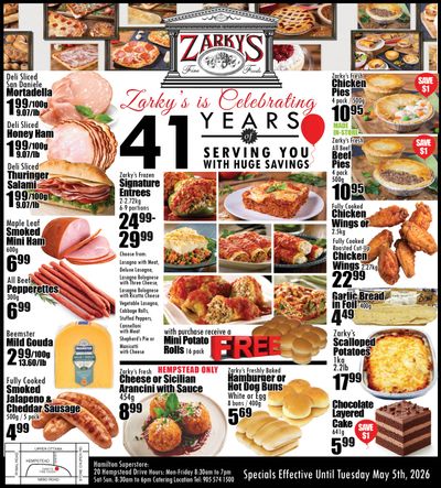 Zarky's Flyer April 29 to May 5