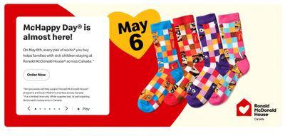 McDonald’s Canada McHappy Day is Back on May 6th!