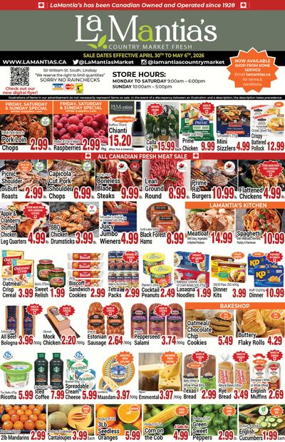 LaMantia's Flyer April 30 to May 6