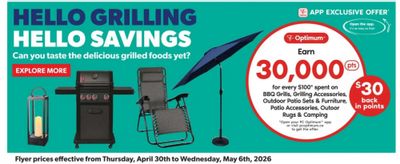 Real Canadian Superstore Ontario: 30,000 PC Optimum Points for Every $100 Spent on Outdoor Items + Flyer Deals April 30th to May 6th
