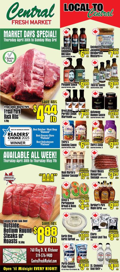 Central Fresh Market Flyer April 30 to May 7