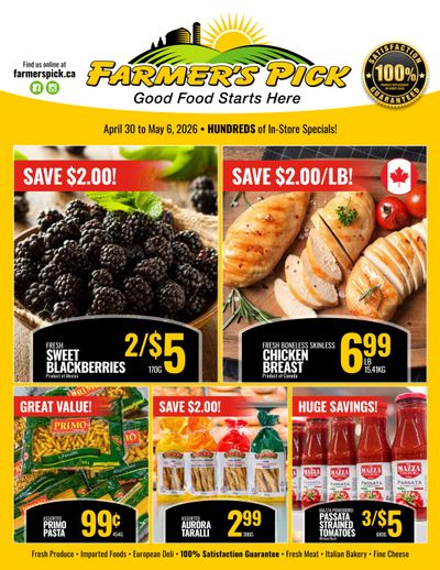 Farmer's Pick Flyer April 30 to May 6