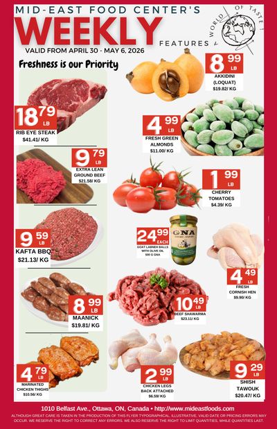 Mid-East Food Centre Flyer April 30 to May 6
