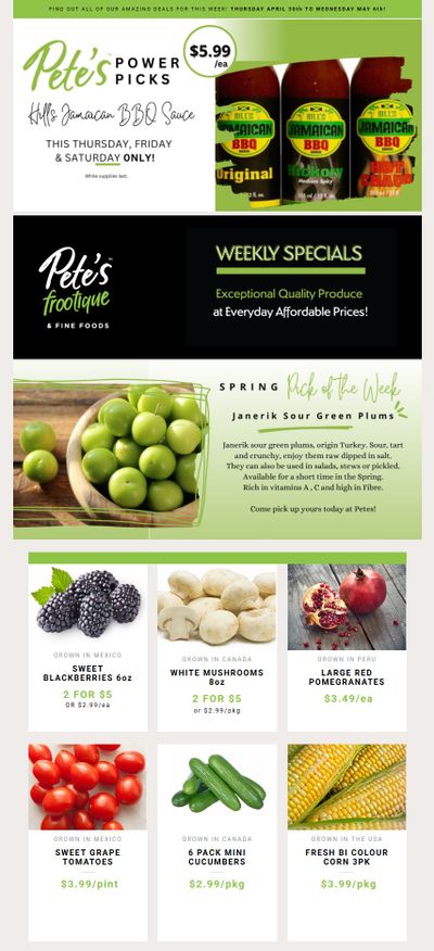 Pete's Fine Foods Flyer April 30 to May 6