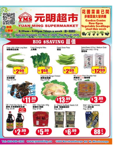 Yuan Ming Supermarket Flyer May 1 to 7
