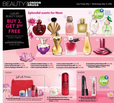 London Drugs Luxury Beauty Flyer May 1 to 13