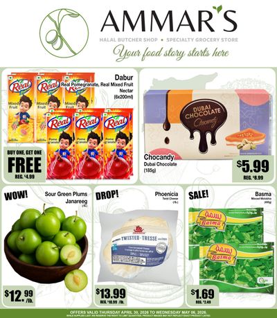 Ammar's Halal Meats Flyer April 30 to May 6