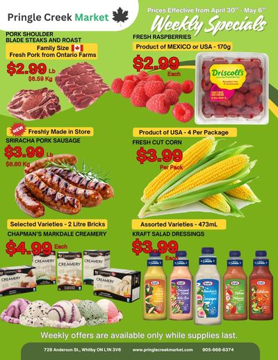 Pringle Creek Market Flyer April 30 to May 6