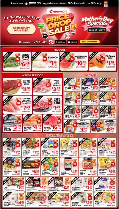 Seafood City Supermarket (MB) Flyer April 30 to May 6