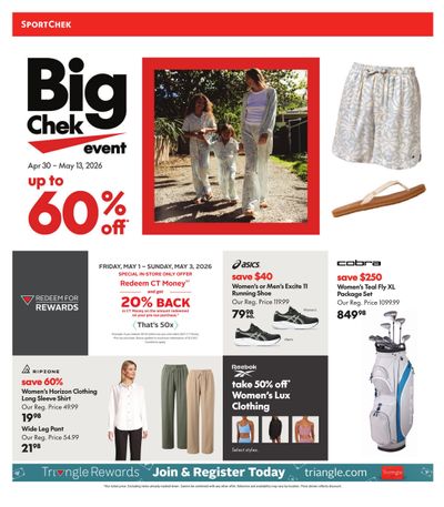 Sport Chek Flyer April 30 to May 13