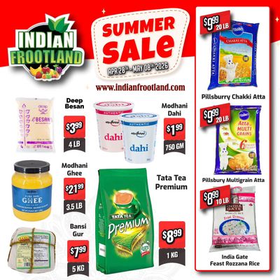 Indian Frootland Flyer April 28 to May 8