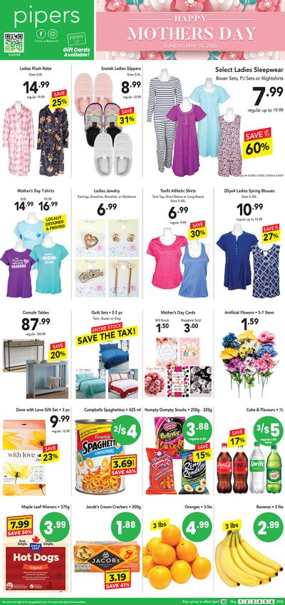 Pipers Superstore Flyer April 30 to May 6