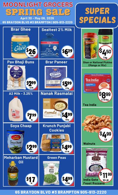 Moonlight Grocers Flyer April 30 to May 6
