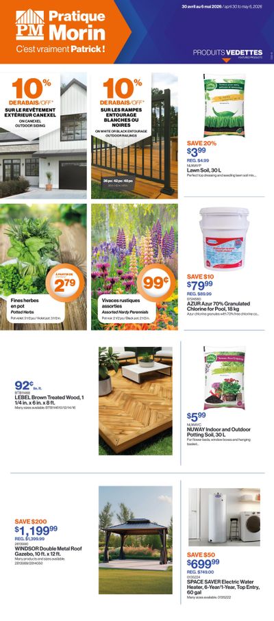 Patrick Morin Flyer April 30 to May 6