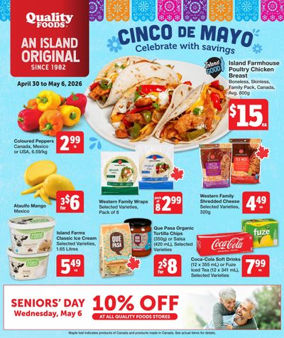 Quality Foods Flyer April 30 to May 6
