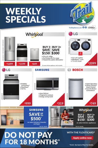 Trail Appliances (AB & SK) Flyer April 30 to May 6