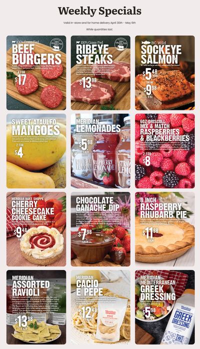 Meridian Farm Market Flyer April 30 to May 6