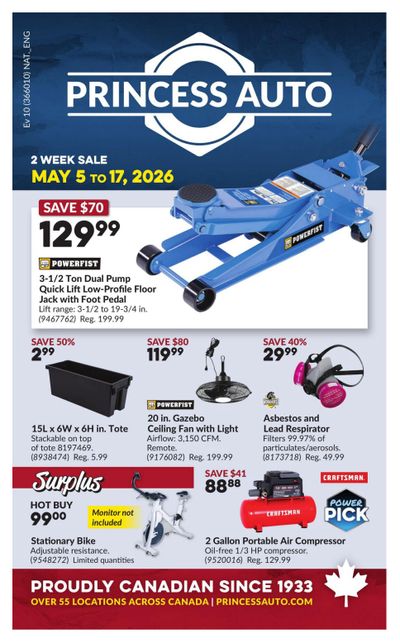 Princess Auto Flyer May 5 to 17