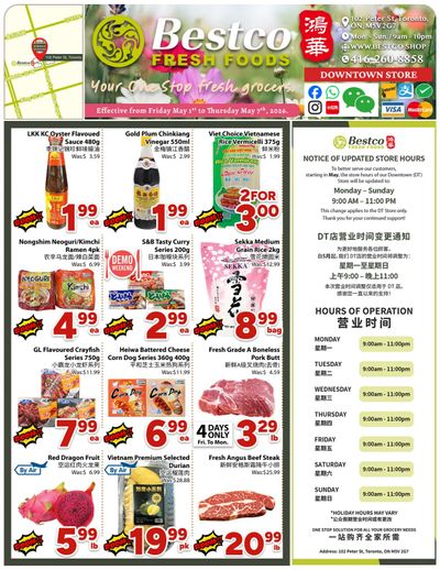 BestCo Food Mart (Downtown Toronto) Flyer May 1 to 7