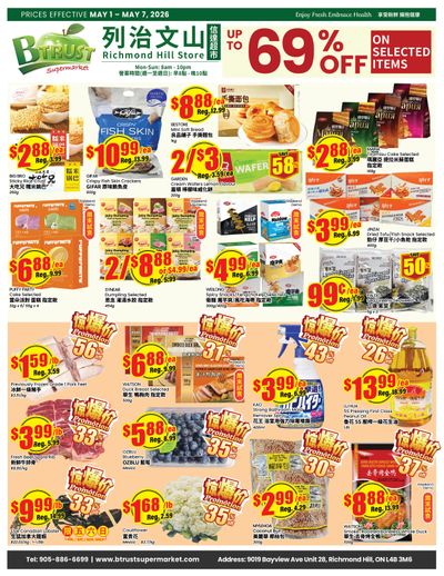 Btrust Supermarket (Richmond Hill) Flyer May 1 to 7
