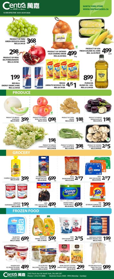 Centra Foods (North York) Flyer May 1 to 7