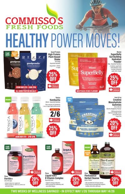 Commisso's Fresh Foods Wellness Flyer May 1 to 14