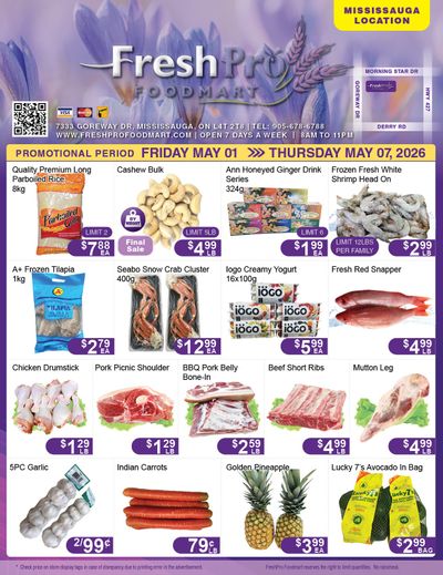 FreshPro Foodmart (Mississauga) Flyer May 1 to 7