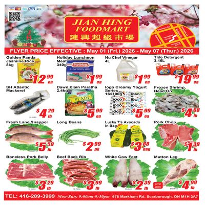 Jian Hing Foodmart (Scarborough) Flyer May 1 to 7
