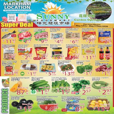 Sunny Foodmart (Markham) Flyer May 1 to 7