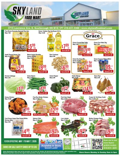 Skyland Food Mart Flyer May 1 to 7