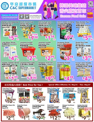 C&C Supermarket Flyer May 1 to 7