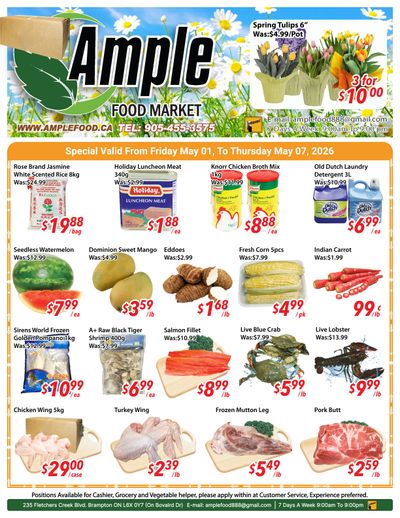 Ample Food Market (Brampton) Flyer May 1 to 7