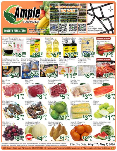 Ample Food Market (North York) Flyer May 1 to 7