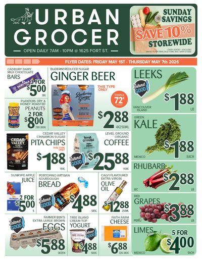 Urban Grocer Flyer May 1 to 7