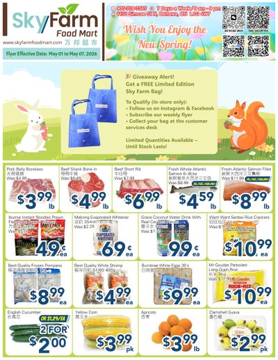 SkyFarm Food Mart Flyer May 1 to 7